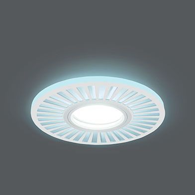 Светильник Gauss Backlight BL136 круглый/узор белый Gu5.3 3W LED 4000K