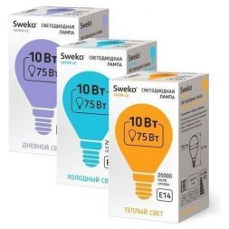 Лампа светодиодная Sweko 42LED-G45-10W-230-4000K-E27