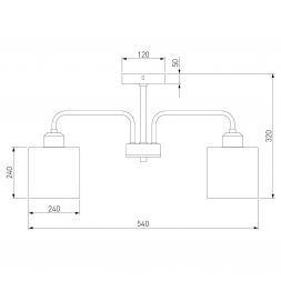 Потолочная люстра Eurosvet 30176/3 хром