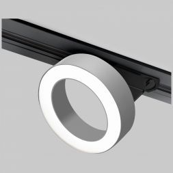 Трековый светодиодный светильник для однофазного шинопровода Spila 12W 4200K Elektrostandard 85079/01 серебряный