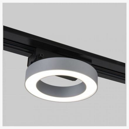Трековый светодиодный светильник для однофазного шинопровода Spila 12W 4200K Elektrostandard 85079/01 серебряный
