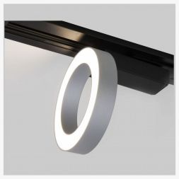 Трековый светодиодный светильник для однофазного шинопровода Spila 12W 4200K Elektrostandard 85079/01 серебряный