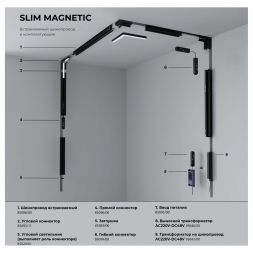 Slim Magnetic Трековый светильник 12W 4200K Alter (белый) 85049/01 85049/01 Elektrostandard