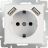Розетка с з/к со шторками + USB Werkel W1171501 белый (WL01-SKGS-USBx2-IP20)