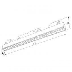 Slim Magnetic Трековый светильник 18W 4000K Artas (чёрный/золото) Elektrostandard