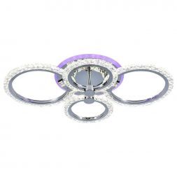 Потолочный светодиодный светильник 18027/4 CHR 76W+8W RGB Profit Light
