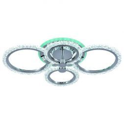 Потолочный светодиодный светильник 18027/4 CHR 76W+8W RGB Profit Light