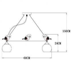Подвесная люстра Arte Lamp A2150SP-5WG
