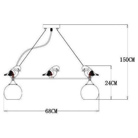 Подвесная люстра Arte Lamp A2150SP-5WG