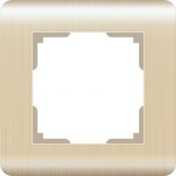 Рамка на 1 пост Werkel W0012111 шампань (WL12-Frame-01)