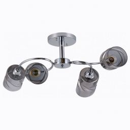 Светильник потолочный Linvel LV 9349/4 Фред Хром Е27 60W 710х340х290мм (LINVEL LV 9349/4 Фред Хром Е27 60W)