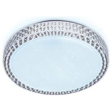 Потолочный светодиодный светильник Ambrella FF85 WH CRYSTAL