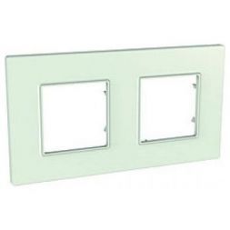 Рамка 2-ая Schneider Electric Unica Quadro Матовое стекло MGU2.704.17