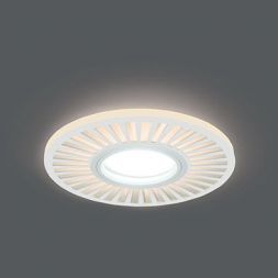 Светильник Gauss Backlight BL137 круглый/узор белый Gu5.3 3W LED 3000K