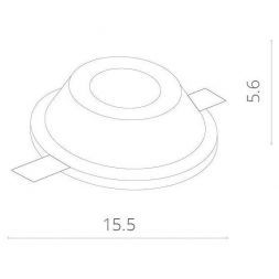 Светильник потолочный поворотный Arte Lamp A9215PL-1WH
