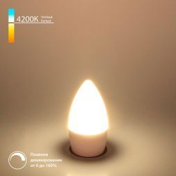 Светодиодная диммируемая лампа Dimmable 7W 4200K E27 (C35) Elektrostandard