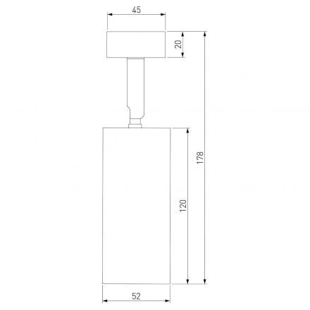 Diffe светильник накладной черный 10W 4200K 85252/01 Elektrostandard