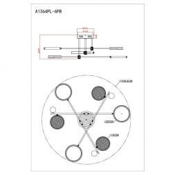 Люстра Arte Lamp A1364PL-6PB