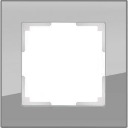 Рамка 1-местная Werkel W0011115 серое стекло (WL01-Frame-01)