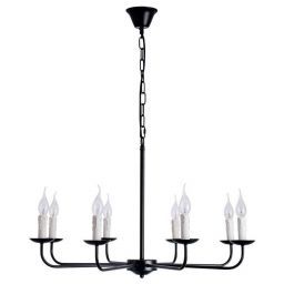Подвесная люстра Arte Lamp A1857LM-8BK (ARTE A1857LM-8BK)