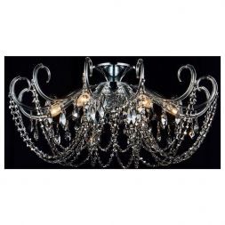 Потолочная люстра Crystal Lux Imperia PL6 Chrome/Smoke