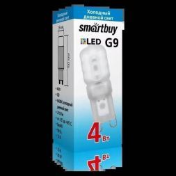 Капсульная светодиодная лампа 4W 6400K G9 Smartbuy SBL-G9 04-64K