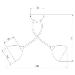 Потолочная люстра Eurosvet 30117/3 хром