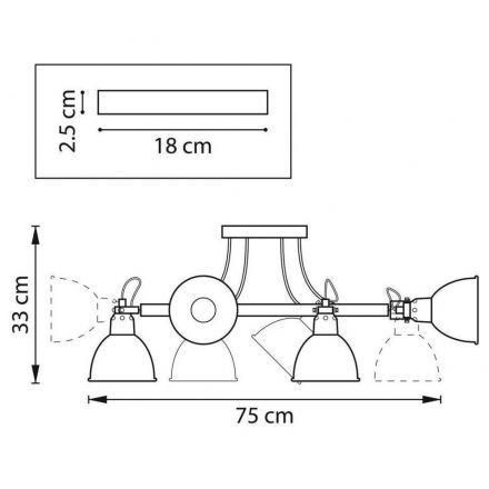 Потолочная люстра Lightstar Acrobata 761063