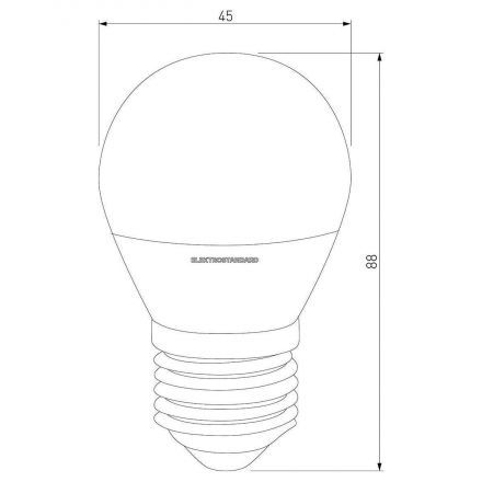 Светодиодная диммируемая лампа Dimmable 7W 4200K E27 (G45) Elektrostandard