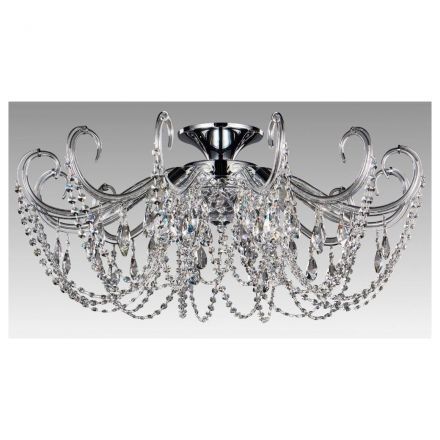 Потолочная люстра Crystal Lux Imperia PL6 Chrome/Transparente