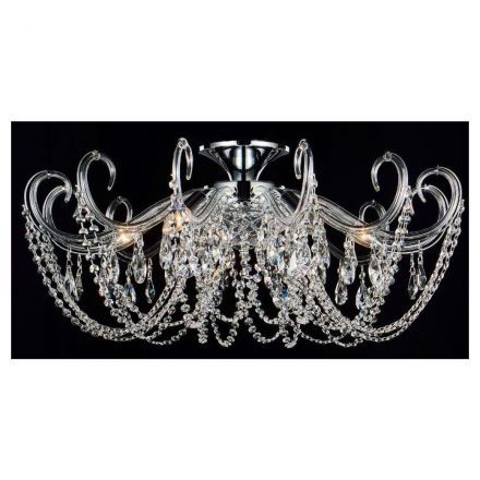 Потолочная люстра Crystal Lux Imperia PL6 Chrome/Transparente