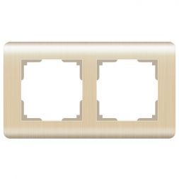 Рамка на 2 поста Werkel W0022111 шампань (WL12-Frame-02)