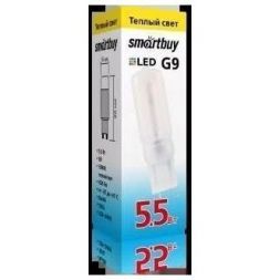 Капсульная светодиодная лампа 5,5W 3000K G9 Smartbuy SBL-G9 5_5-30K