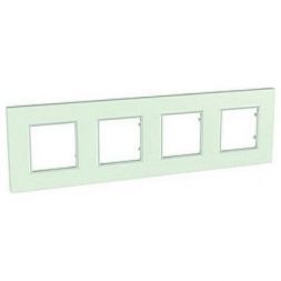 Рамка 4-ая Schneider Electric Unica Quadro Матовое стекло MGU2.708.17
