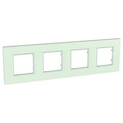 Рамка 4-ая Schneider Electric Unica Quadro Матовое стекло MGU2.708.17