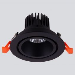 Встраиваемый точечный светодиодный светильник Elektrostandard 15267/LED 7W 4200K черный