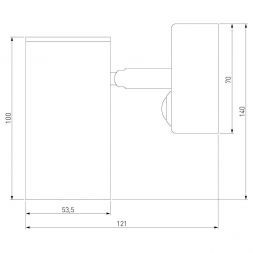Настенный светильник Elektrostandard Rutero GU10 SW черный (MRL 1003)