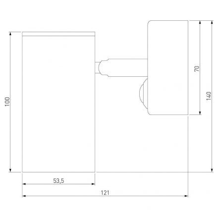 Настенный светильник Elektrostandard Rutero GU10 SW черный (MRL 1003)