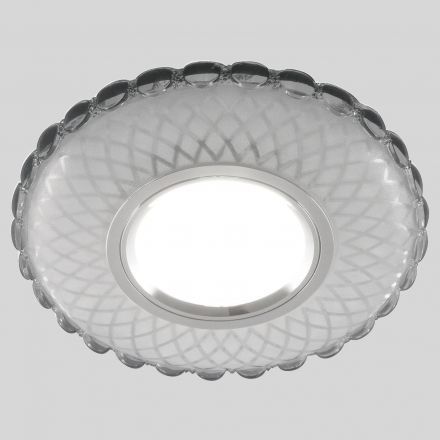 Встраиваемый точечный светильник с LED подсветкой Elektrostandard 2244 MR16 SL/WH зеркальный/белый