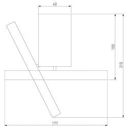 Накладной светодиодный светильник Elektrostandard DLS029 12W 4200K белый матовый