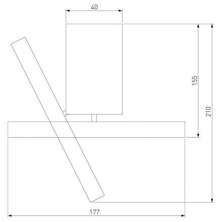 Накладной светодиодный светильник Elektrostandard DLS029 12W 4200K белый матовый