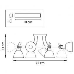 Потолочная люстра Lightstar Acrobata 761067