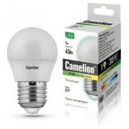 Лампа светодиодная Camelion LED5-G45/830/E27
