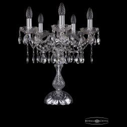 Настольная лампа Bohemia Ivele Crystal 1413L/5/141-47/Ni
