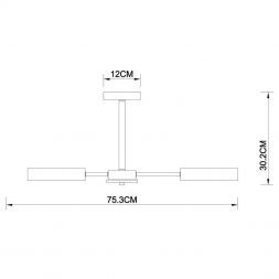 Потолочная люстра Arte Lamp A8030PL-8BK