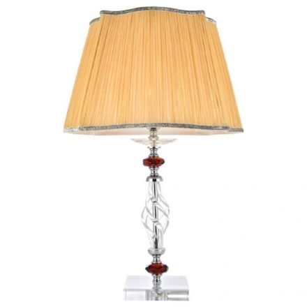 Настольная лампа Crystal Lux CATARINA LG1 GOLD/TRANSPARENT-COGNAC
