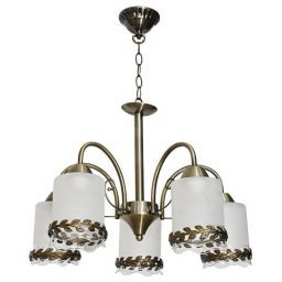 Люстра 10078/5AB WT+CL+AB ЭкономСвет (EKONOMSVET 10078/5AB WT+CL+AB)