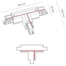 Коннектор T-образный левый 2 Nowodvorski Ctls Power 8237