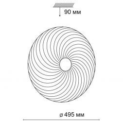 Настенно-потолочный светодиодный светильник Сонекс Florsa 3060/EL