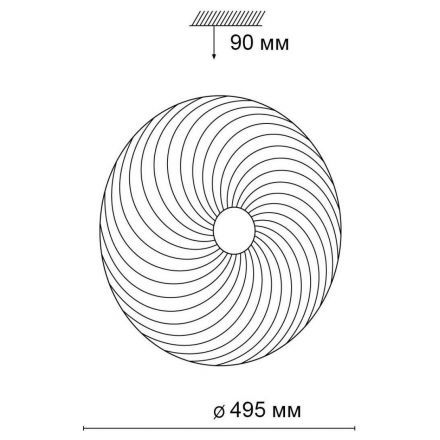 Настенно-потолочный светодиодный светильник Сонекс Florsa 3060/EL